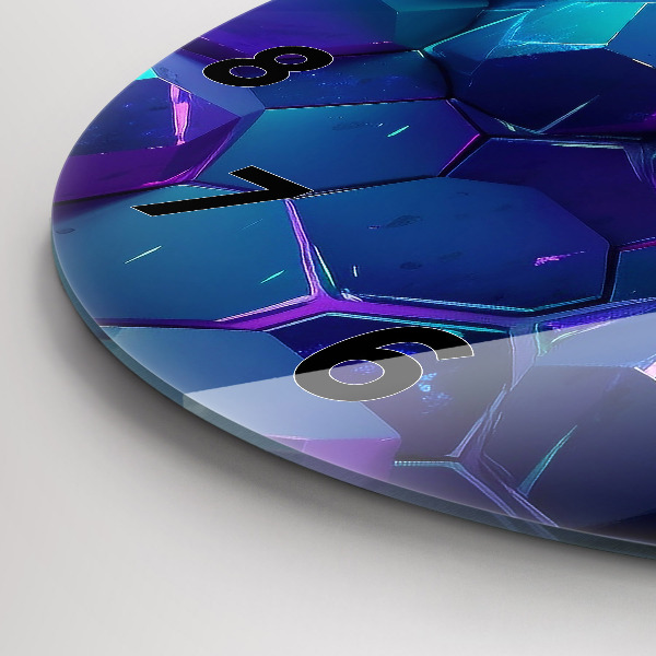 hodiny na skle Geometrické tvary