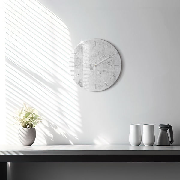hodiny na skle Betonová zeď