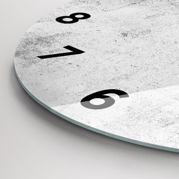 hodiny na skle Betonová zeď