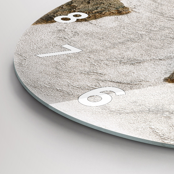 hodiny na skle Stará mapa světa