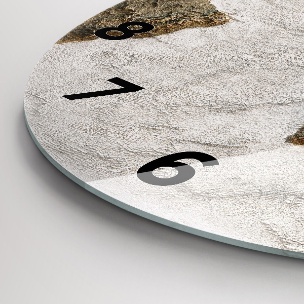 hodiny na skle Stará mapa světa