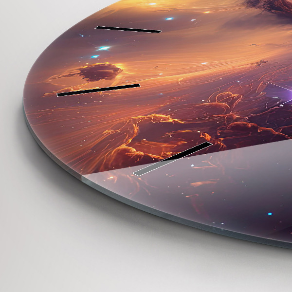 hodiny na skle Kosmický svět hvězd