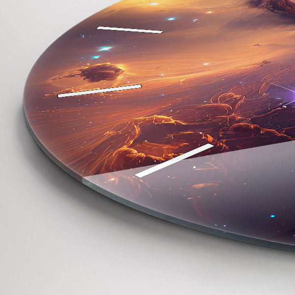 hodiny na skle Kosmický svět hvězd