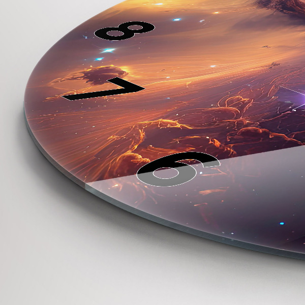 hodiny na skle Kosmický svět hvězd