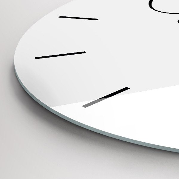 Kulaté skleněné hodiny s fotkou Cestovní nápis