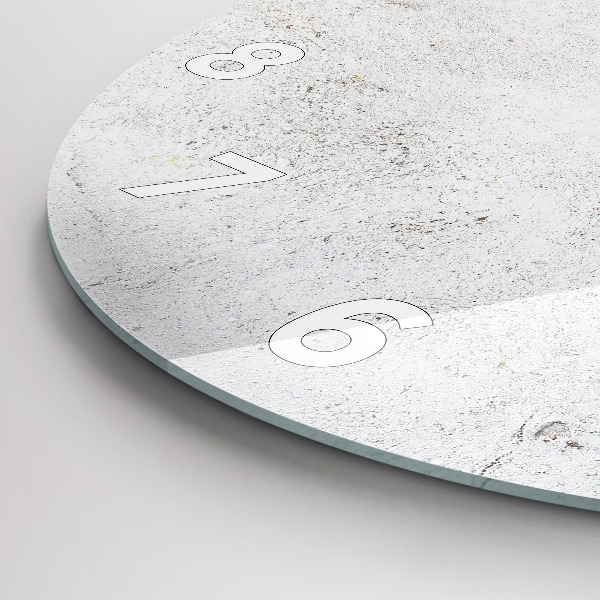 Kulaté skleněné hodiny s fotkou Minimalistické olivy