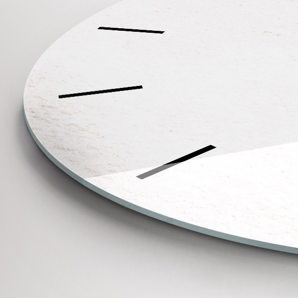 Kulaté skleněné hodiny s fotkou Dekorativní vzor