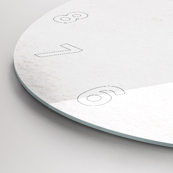 Kulaté skleněné hodiny s fotkou Dekorativní vzor