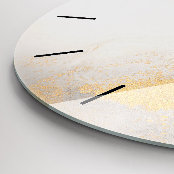hodiny na skle Umělecký mramor