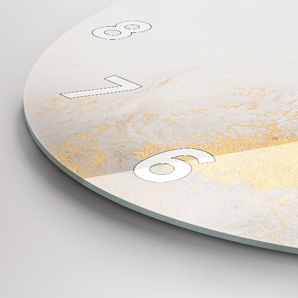 hodiny na skle Umělecký mramor