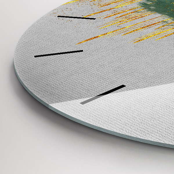 hodiny na skle Dekorativní vzor