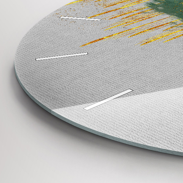 hodiny na skle Dekorativní vzor