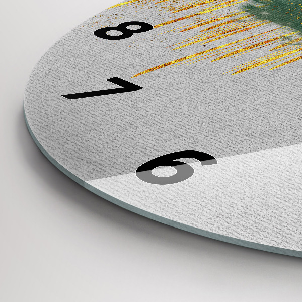 hodiny na skle Dekorativní vzor