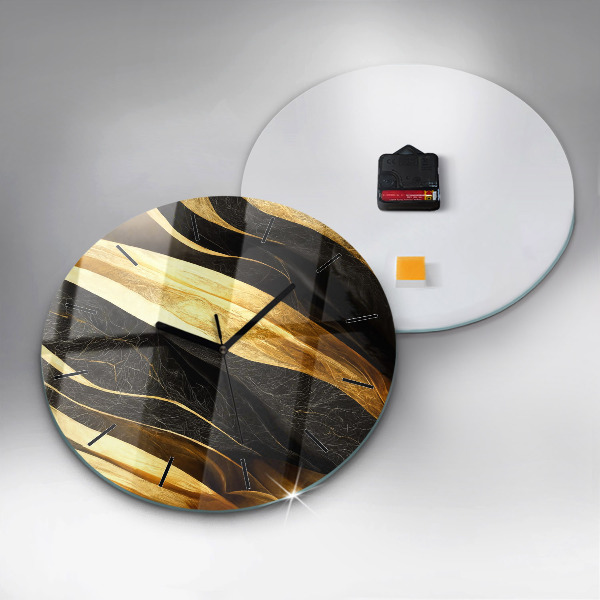 hodiny na skle Elegantní abstrakce