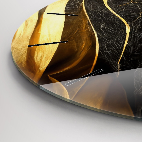 hodiny na skle Elegantní abstrakce