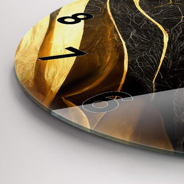 hodiny na skle Elegantní abstrakce