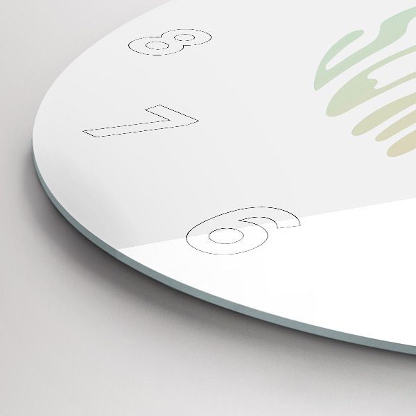 hodiny na skle Ahoj léto!