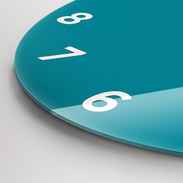 hodiny na skle Mořská