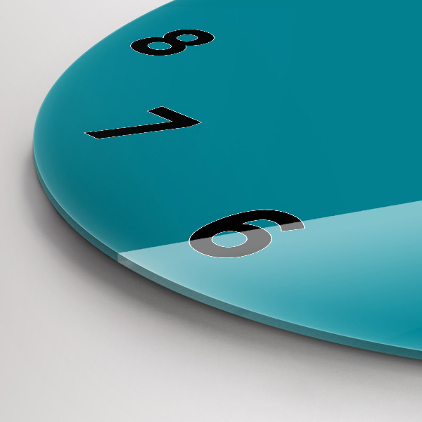 hodiny na skle Mořská