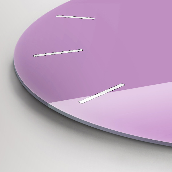 hodiny na skle Lilac