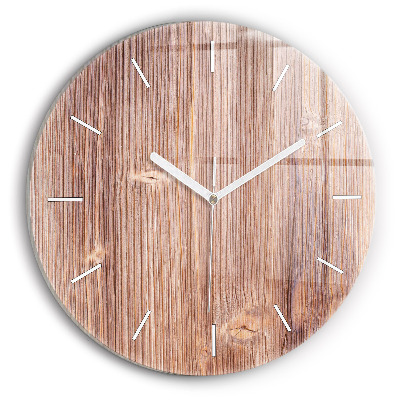 Kulaté skleněné hodiny s fotkou Paprika