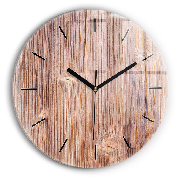 Kulaté skleněné hodiny s fotkou Paprika