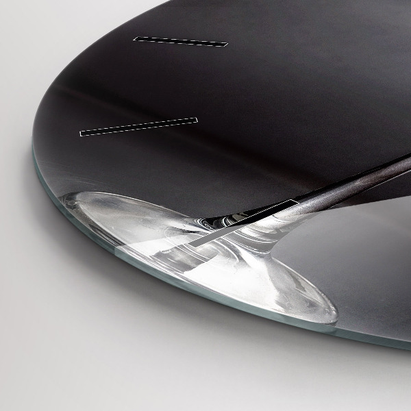 hodiny na skle Sklenice na víno