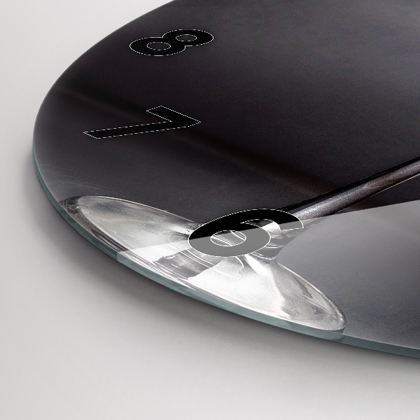 hodiny na skle Sklenice na víno