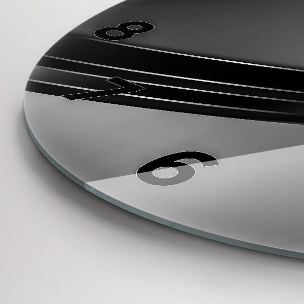 hodiny na skle Stříbrné linie