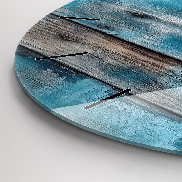 hodiny na skle Modré desky