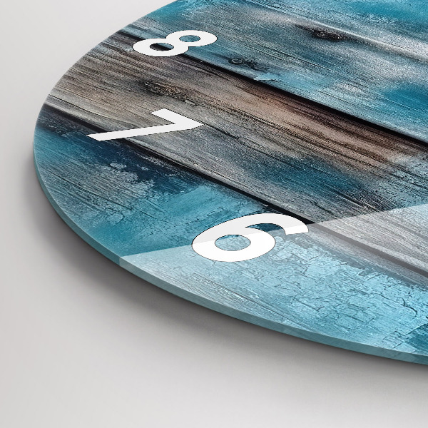 hodiny na skle Modré desky