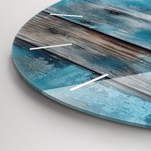 hodiny na skle Modré desky