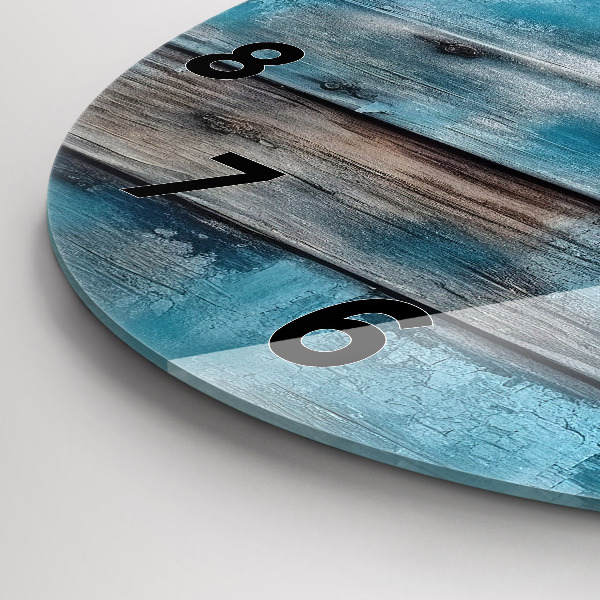 hodiny na skle Modré desky