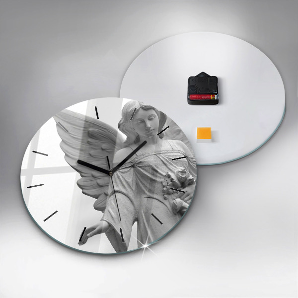 hodiny na skle Stará socha anděla