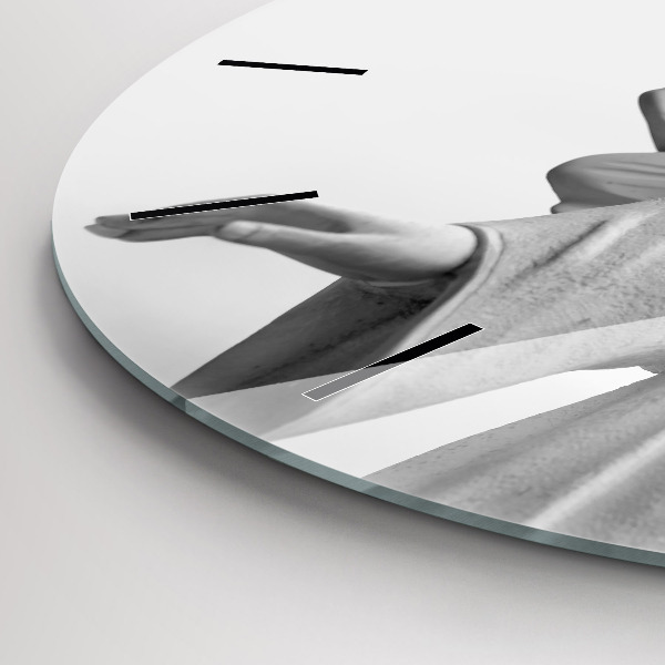 hodiny na skle Stará socha anděla