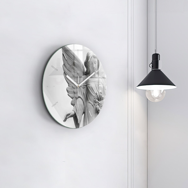 hodiny na skle Stará socha anděla
