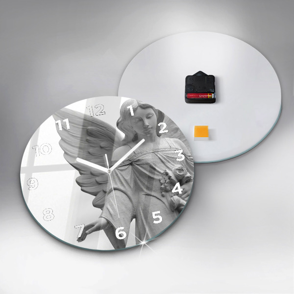 hodiny na skle Stará socha anděla
