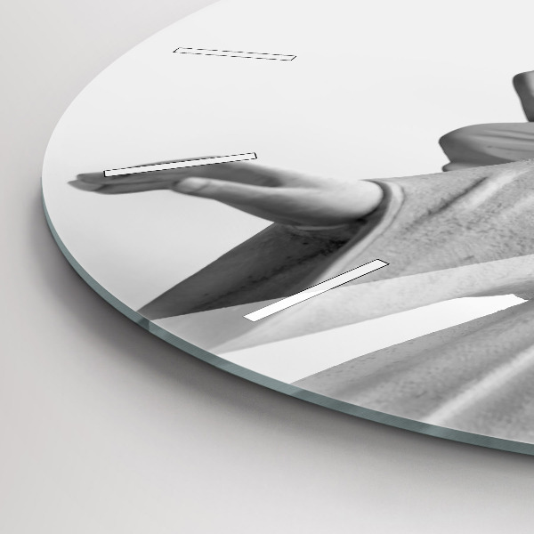 hodiny na skle Stará socha anděla