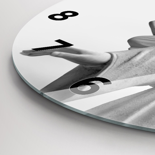 hodiny na skle Stará socha anděla