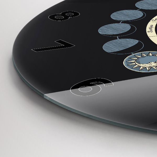 hodiny na skle Fáze měsíce