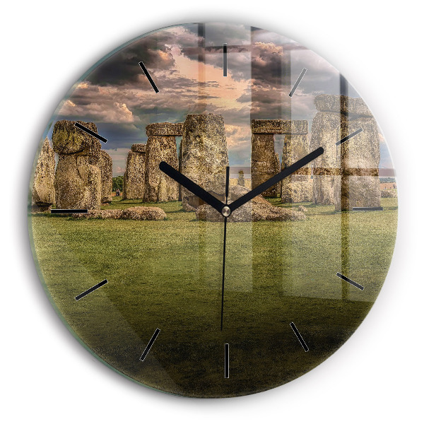 hodiny na skle Stonehenge Nimbostratus