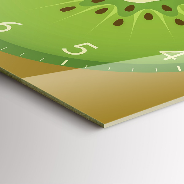 Skleněné nástěnné hodiny Kiwi